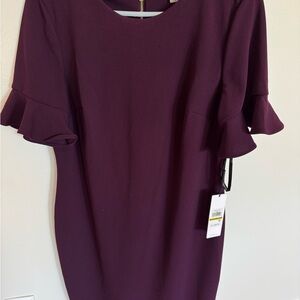 Calvin Klein Deep Purple Midi Dress